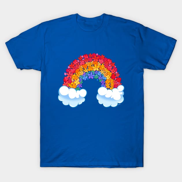 Flower Rainbow T-Shirt by Jhall